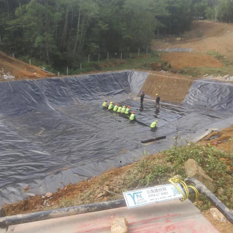 丽江永胜土工膜应用洗矿污水过滤池