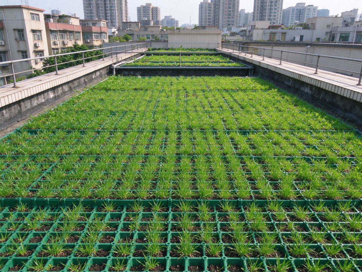 屋顶绿化植草格